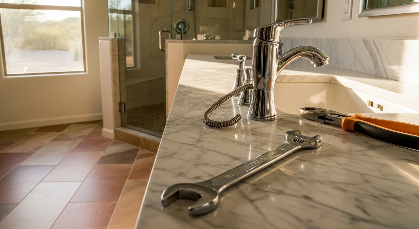 Luxury custom shower system in a remodeled residential bathroom